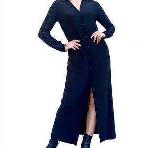 Norma Kamali Navy Maxi Dress
